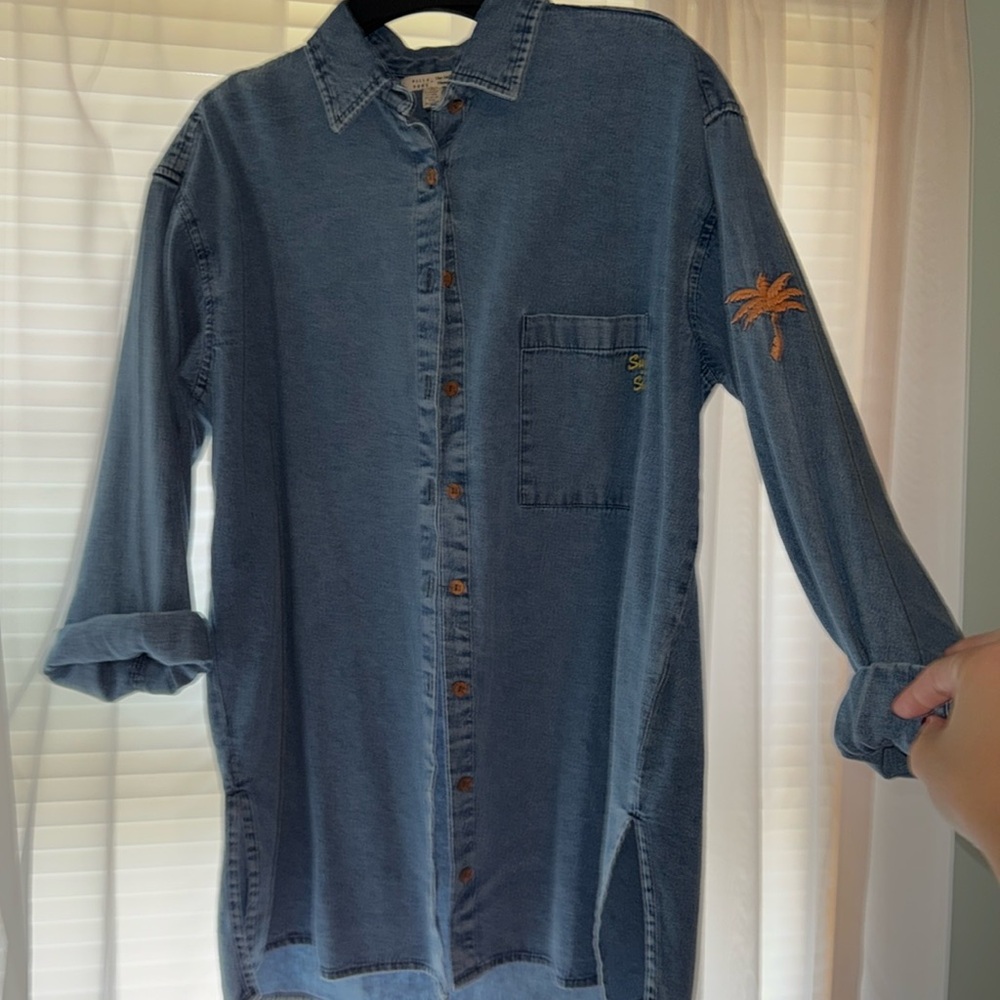 Billabong x Salty Blonde denim button up